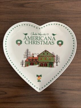 Charles Wysockis Americana Christmas Dish by Nikko